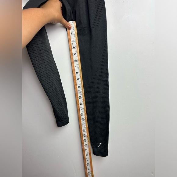 GYMSHARK VITAL SEAMLESS LEGGINGS Black Sharcoal High Rise Workout Chic Size Xs - Picture 11 of 12